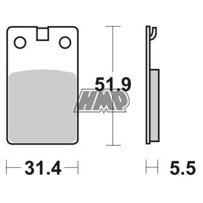 Pastilhas travão APRILIA RED ROSSE / GILERA / MALAGUTI / TGM / KEEWAY SPEED / SACHS LOTUS / FD0074BE1- NEWFREN
